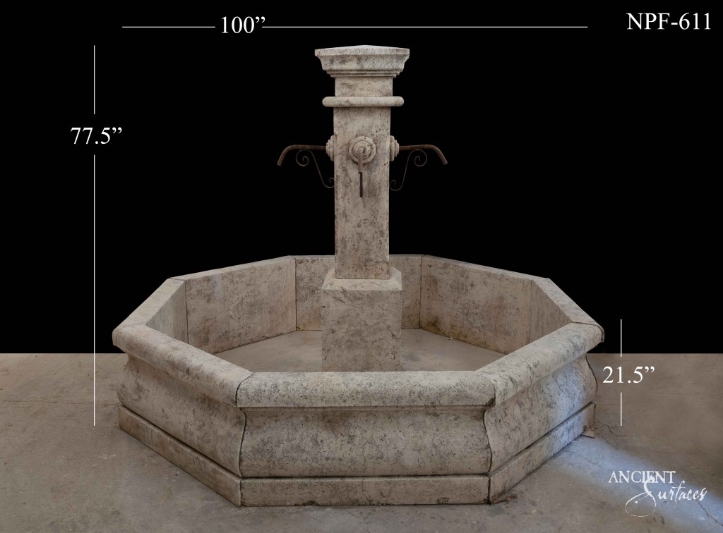 Ancient Surfaces
pool fountains
Limestone pool fountain
Old world stone fountain
French stone courtyard fountain
reclaimed ancient limestone
outdoor oasis transformation
timeless beauty water features
ancient craftsmanship revival
modern garden elegance
serene outdoor living
custom fountain artistry
natural beauty enhancement
historical materials design
tranquil garden ambiance
bespoke water sculptures
architectural legacy
personal style expression