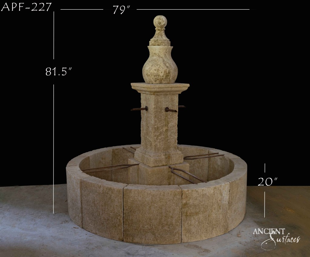 Pool fountains catalogue
Reclaimed limestone pool fountains
Old world pool fountain
Ancient Surfaces
Reclaimed ancient limestone
Luxury outdoor design
Personal oasis creation
Water feature elegance
Timeless limestone fountains
Serene pool environments
Custom pool fountains
Architectural beauty in water
Modern and baroque fountains
Durable outdoor decor
Tranquil water sounds
Nature-inspired design
Bespoke fountain designs
Poolside gathering centerpiece
Artistry in outdoor spaces
Water and stone symphony
Elegant outdoor celebrations
Transformative pool accents