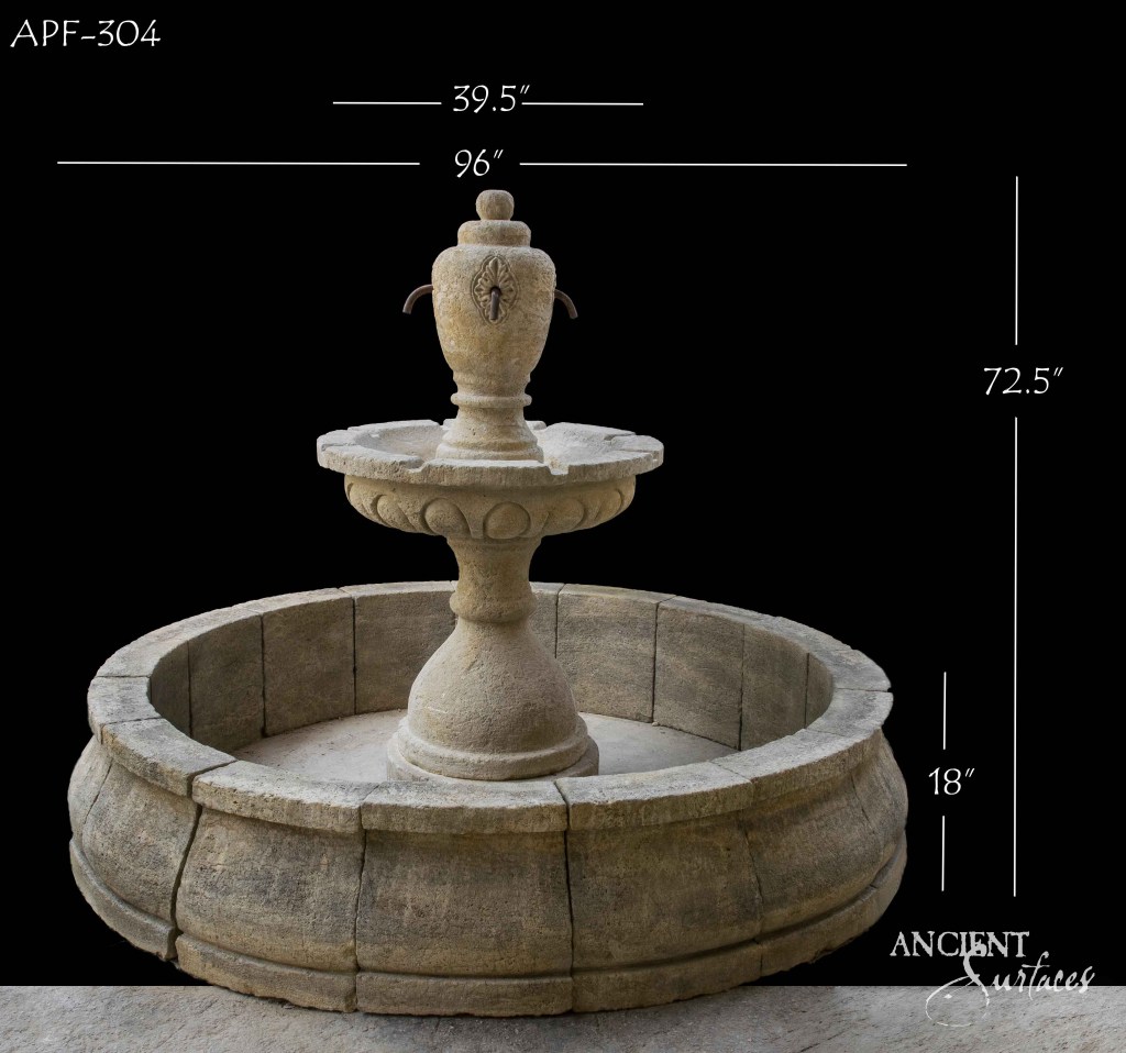 Pool fountains catalogue
Reclaimed limestone pool fountains
Old world pool fountain
Ancient Surfaces
Reclaimed ancient limestone
Luxury outdoor design
Personal oasis creation
Water feature elegance
Timeless limestone fountains
Serene pool environments
Custom pool fountains
Architectural beauty in water
Modern and baroque fountains
Durable outdoor decor
Tranquil water sounds
Nature-inspired design
Bespoke fountain designs
Poolside gathering centerpiece
Artistry in outdoor spaces
Water and stone symphony
Elegant outdoor celebrations
Transformative pool accents