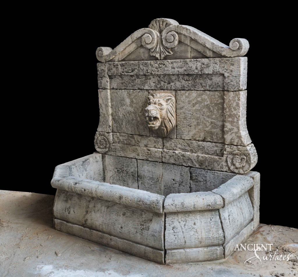 Ancient Surfaces limestone fountains
Majestic wall fountains
Artistic limestone water features
Luxury garden fountains
Hand-carved lion fountain
Reclaimed ancient limestone
Timeless stone water sculptures
Historical art fountains
Renaissance garden elements
Grecian style fountains
Byzantine inspired mosaics
Elegant outdoor water features
Custom limestone fountain designs
Stone fountain artistry
Sophisticated backyard fountains