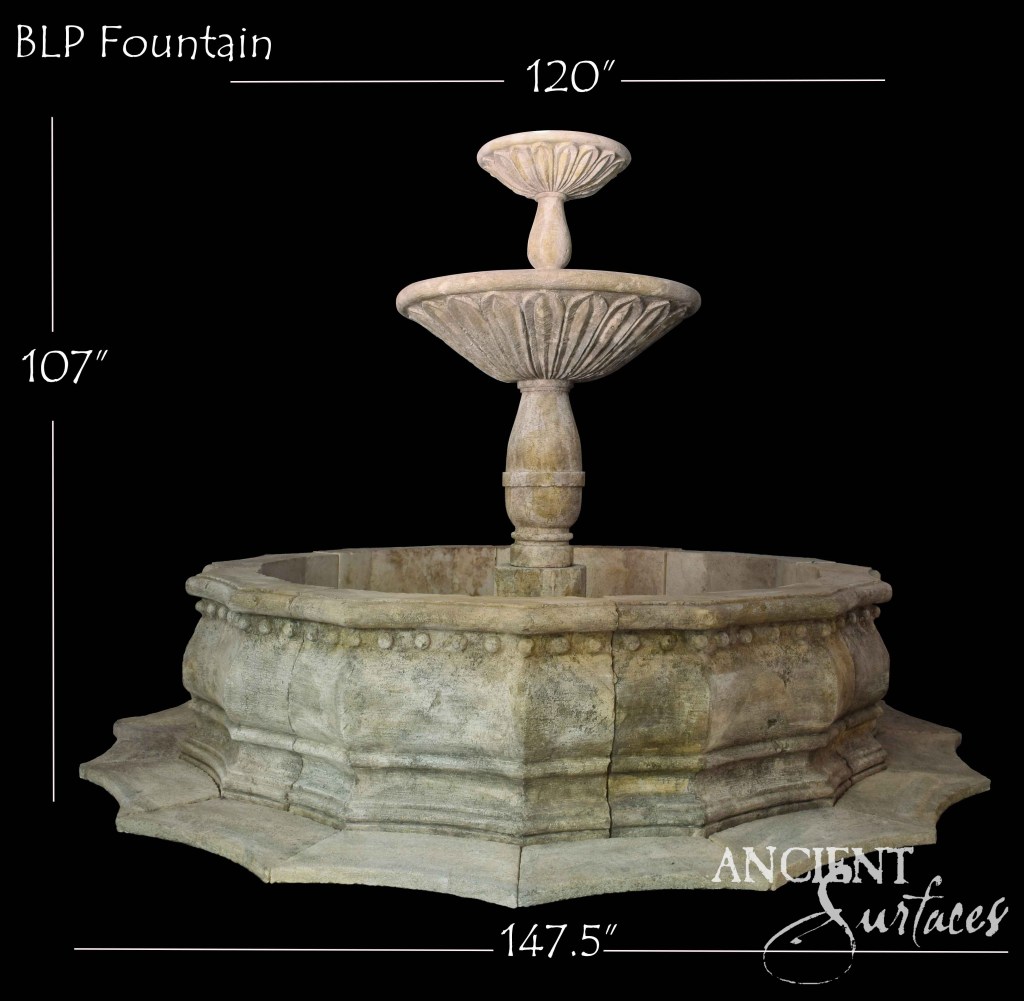 Antique limestone fountains
Reclaimed limestone garden fountains
Ancient Surfaces stone fountains
Historic estate water features
Mediterranean courtyard fountains
Antique limestone outdoor design
Octagonal limestone fountain
Neoclassical reclaimed stone fountain
Large antique limestone centerpiece
Two-tier reclaimed stone fountain
Hand-carved limestone water feature
Timeless garden focal points
Aged limestone landscape elements
European reclaimed limestone fountains
Sustainable antique limestone craftsmanship
