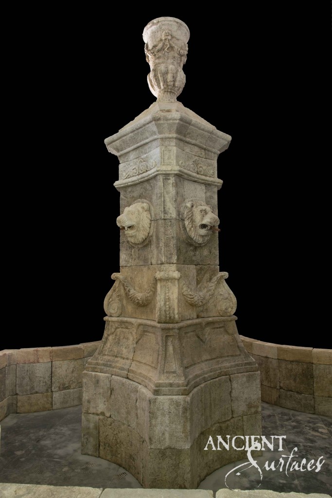 reclaimed limestone pool fountain
Ancient Surfaces fountain
antique limestone water feature
historic garden fountain
Mediterranean limestone basin
stone fountain centerpiece
sculpted limestone fountain
temple bowl stone fountain
architectural stone water feature
classic limestone garden feature
patinated limestone fountain
carved limestone outdoor fountain
octagonal reclaimed stone basin
lion head limestone fountain
reclaimed ancient limestone