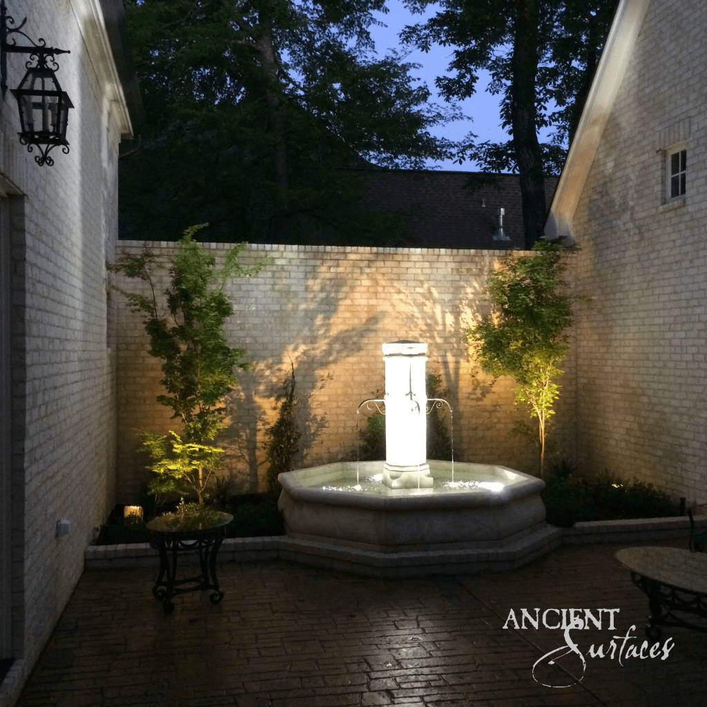 reclaimed limestone fountain
Ancient Surfaces
antique stone water feature
historic limestone garden fountain
 limestone fountain
monumental reclaimed stone fountain
European courtyard fountain
limestone cloister water basin
hand-carved antique water fountain
limestone centerpiece
old-world limestone fountain
sculptural limestone garden feature
octagonal reclaimed stone fountain
rustic limestone water element
historic architectural water feature