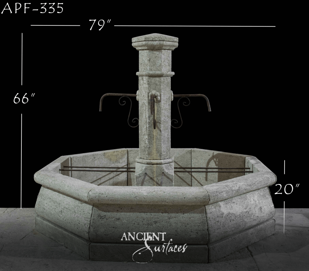 reclaimed limestone pool fountain
antique limestone pool fountain
Ancient Surfaces pool fountains
Ancient Surfaces reclaimed limestone fountains
reclaimed antique limestone fountain
limestone pool fountain centerpiece
outdoor limestone water feature
courtyard limestone fountain
garden limestone pool fountain
octagonal limestone fountain basin
circular limestone fountain basin
hand carved limestone fountain
antique limestone fountain with patina
heritage limestone pool feature
European reclaimed limestone fountain
limestone fountain for pool deck
antique limestone fountain column
reclaimed limestone fountain installation
limestone fountain with iron spouts
luxury poolside limestone fountain