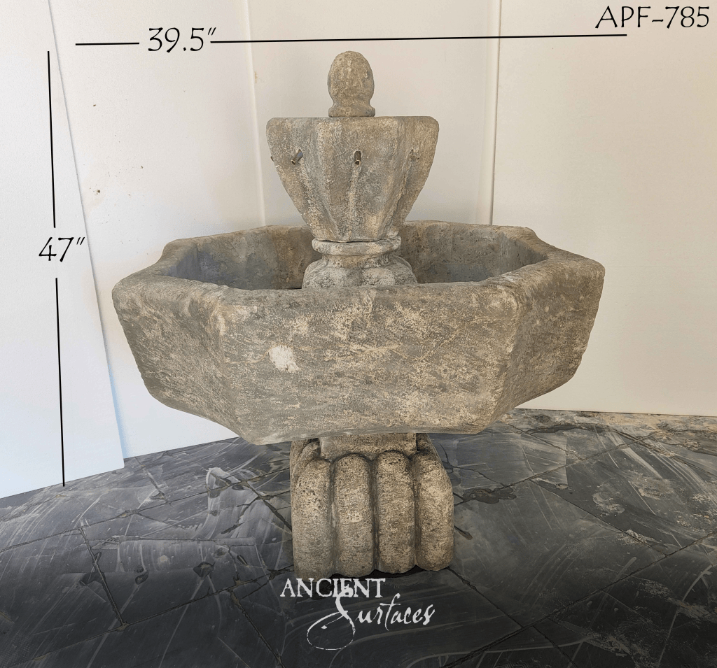 reclaimed limestone pool fountain
antique limestone pool fountain
Ancient Surfaces pool fountains
Ancient Surfaces reclaimed limestone fountains
reclaimed antique limestone fountain
limestone pool fountain centerpiece
outdoor limestone water feature
courtyard limestone fountain
garden limestone pool fountain
octagonal limestone fountain basin
circular limestone fountain basin
hand carved limestone fountain
antique limestone fountain with patina
heritage limestone pool feature
European reclaimed limestone fountain
limestone fountain for pool deck
antique limestone fountain column
reclaimed limestone fountain installation
limestone fountain with iron spouts
luxury poolside limestone fountain